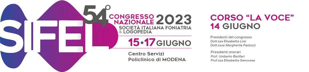 SIFEL: al via il 54° Congresso della Società Italiana di Foniatria e Logopedia