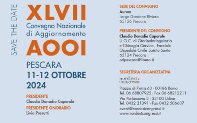 AOOI: 11 e 12 ottobre Convegno nazionale a Pescara